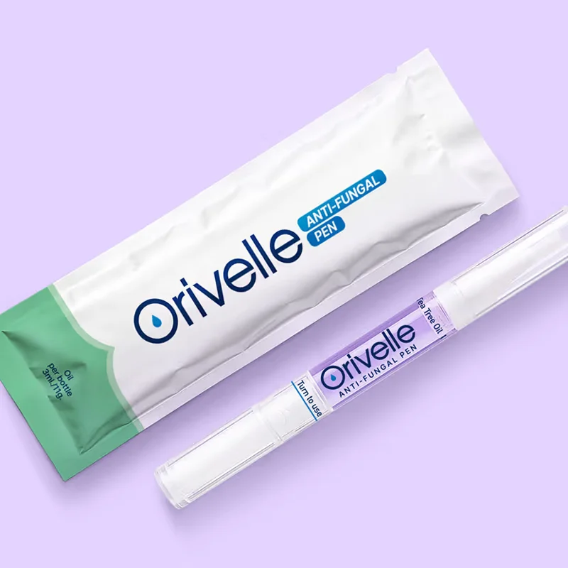 Orivelle Anti-Fungal Pen twist applicator and packaging